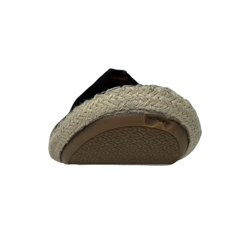 Yosi Samra Lara Womens 8 black Shoes Haircalf Espadrille Flats Foldable Ballet